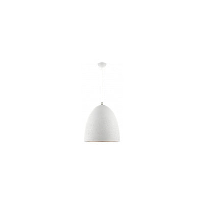 Livex Lighting Arlington Collection 3 Lt White Pendant  in White with Brushed Nickel Accents 49110-03