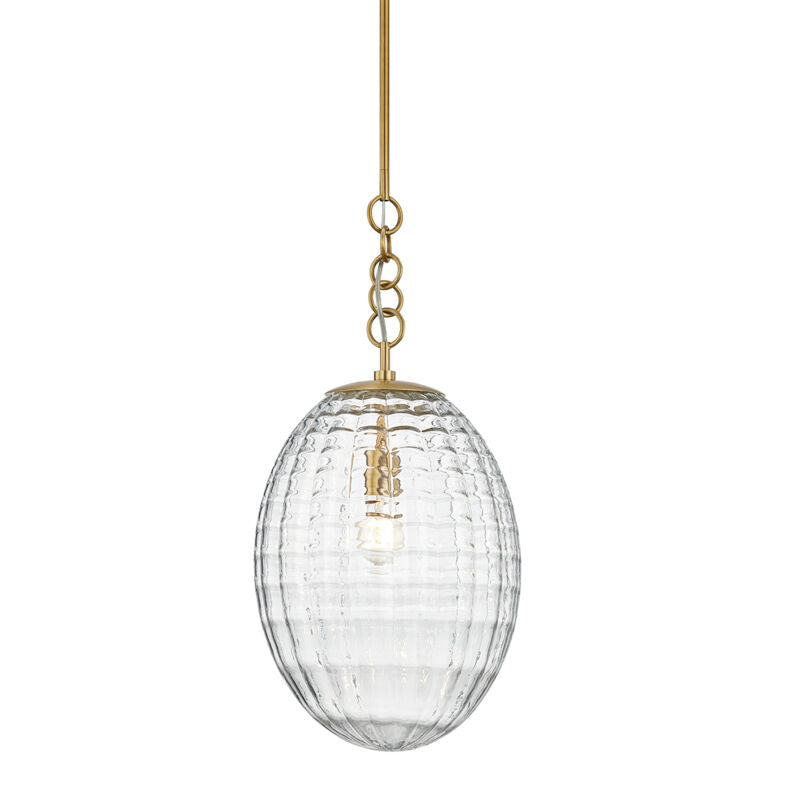 Hudson Valley Lighting Venice Pendant in Aged Brass 4912-AGB