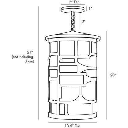 Arteriors Home Shani Outdoor Pendant 49222