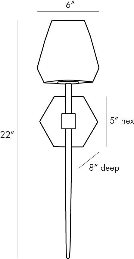 Arteriors Home Gemma Sconce 49370