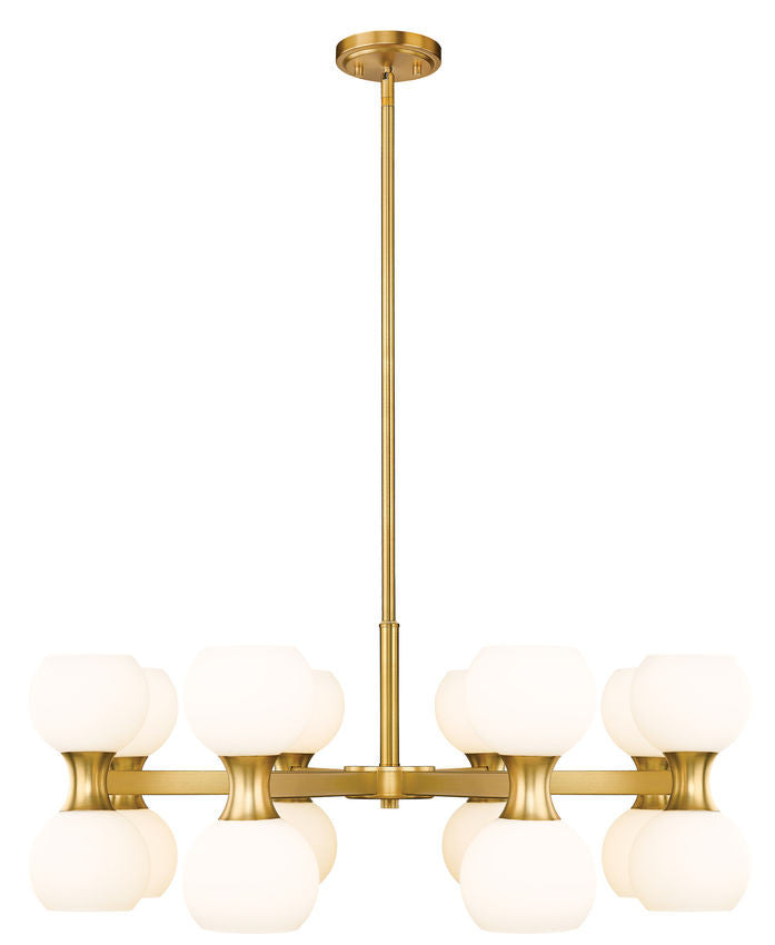 Z-Lite Artemis 16 Light Chandelier in Modern Gold 494-16MGLD