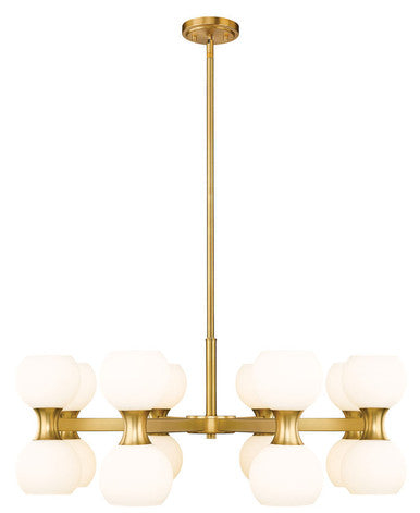 Z-Lite Artemis 16 Light Chandelier in Modern Gold 494-16MGLD