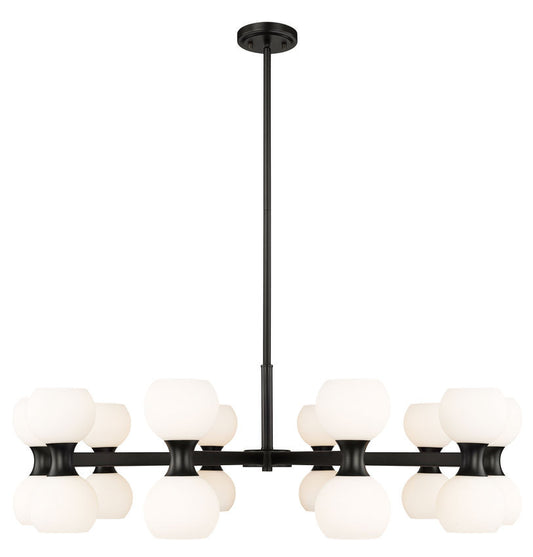 Z-Lite Artemis 20 Light Chandelier in Matte Black 494-20MB