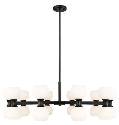 Z-Lite Artemis 20 Light Chandelier in Matte Black 494-20MB