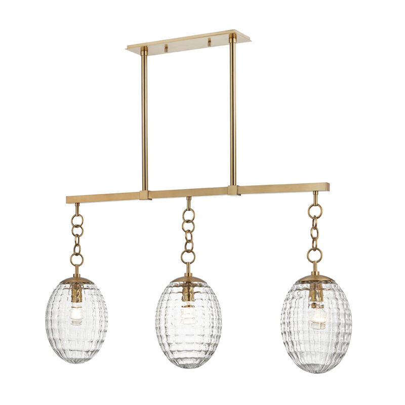 Hudson Valley Lighting Venice Linear in Aged Brass 4940-AGB