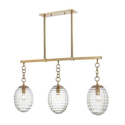 Hudson Valley Lighting Venice Linear in Aged Brass 4940-AGB