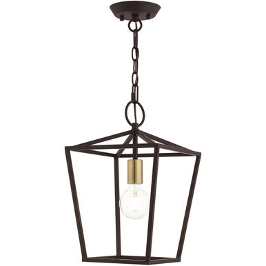 Livex Lighting Devonshire Collection 1 Lt Bronze Convertible Lantern in Bronze 49432-07