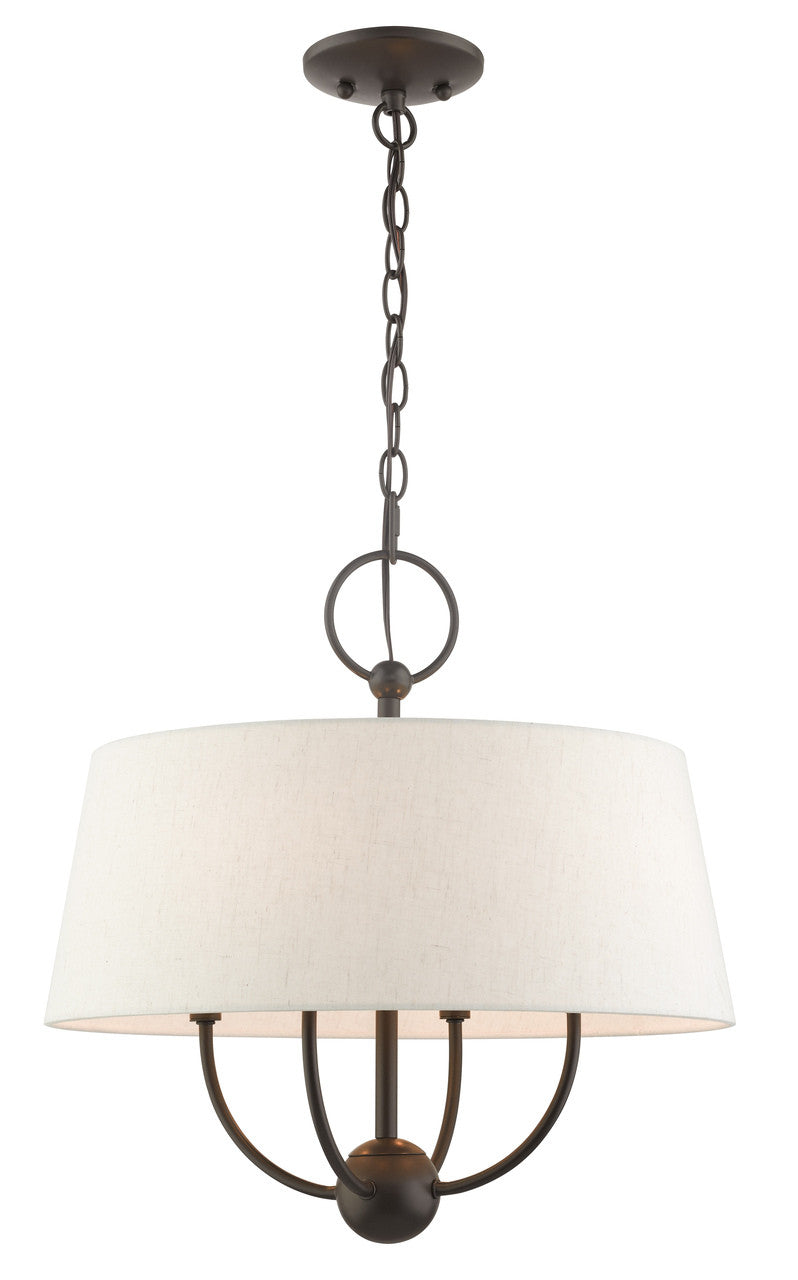 Livex Lighting Cartwright Collection  4 Light English BronzePendant Chandelier in English Bronze  49444-92