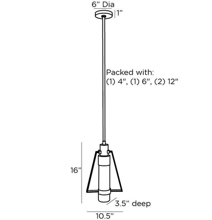 Arteriors Home Rozuko Pendant 49518