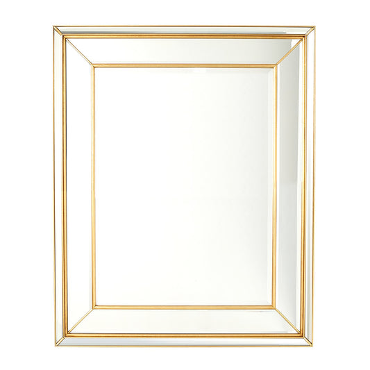 Global Views Bevel on Bevel Mirror Gold Leaf 3.31577