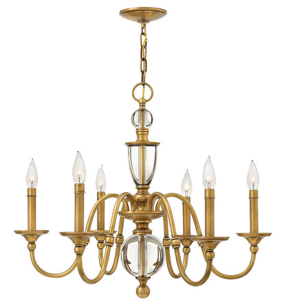 Hinkley Lighting Eleanor Small Single Tier Heritage Brass 4956HB