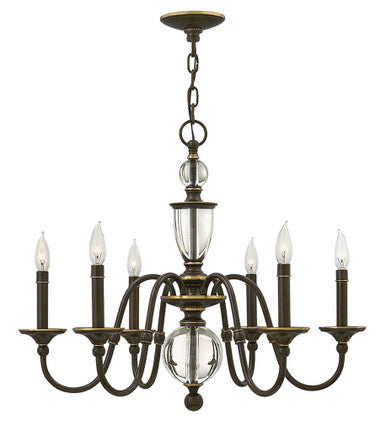 Hinkley Lighting Eleanor Small Single Tier Light Oiled Bronze 4956LZ