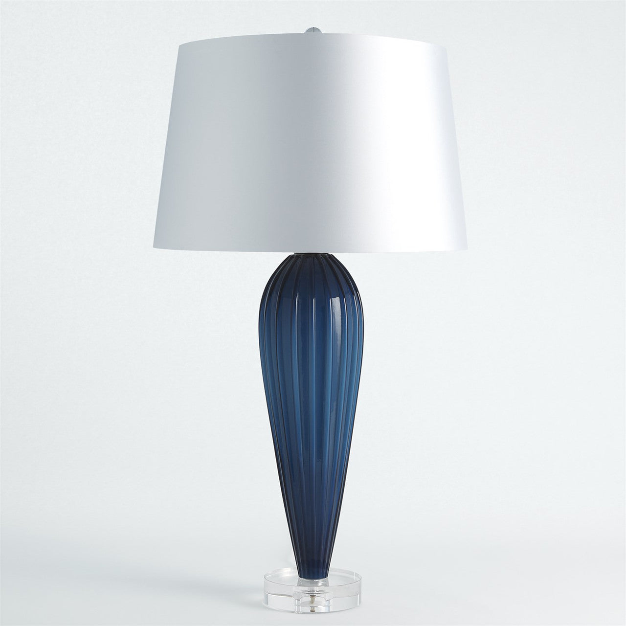 Global Views Teardrop Glass Lamp in Blue 8.82854