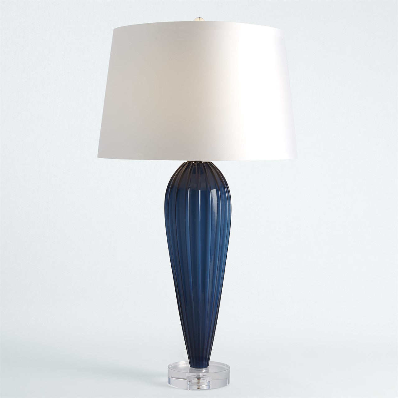 Global Views Teardrop Glass Lamp in Blue 8.82854