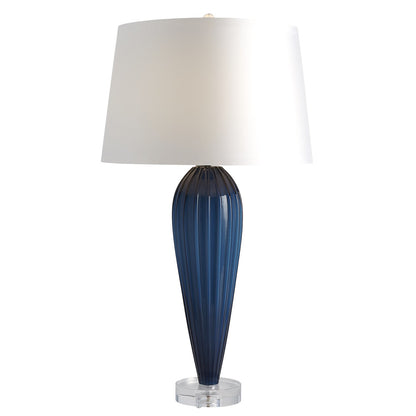 Global Views Teardrop Glass Lamp in Blue 8.82854