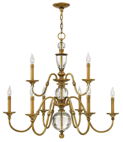 Hinkley Lighting Eleanor Medium Two Tier Heritage Brass 4958HB