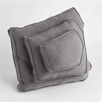 Global Views Rock Pillow-Grey-Trapezoid Shape JG9.90004