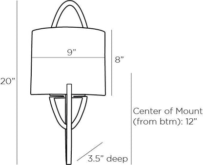 Arteriors Home Obra Sconce 49799