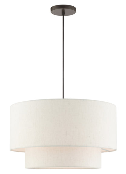 Livex Lighting Blossom Collection  3 Light English Bronze Pendant  in English Bronze  49803-92