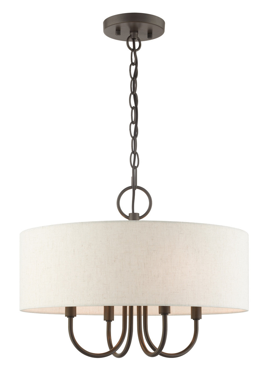 Livex Lighting Blossom Collection  4 Light English BronzePendant Chandelier in English Bronze  49804-92