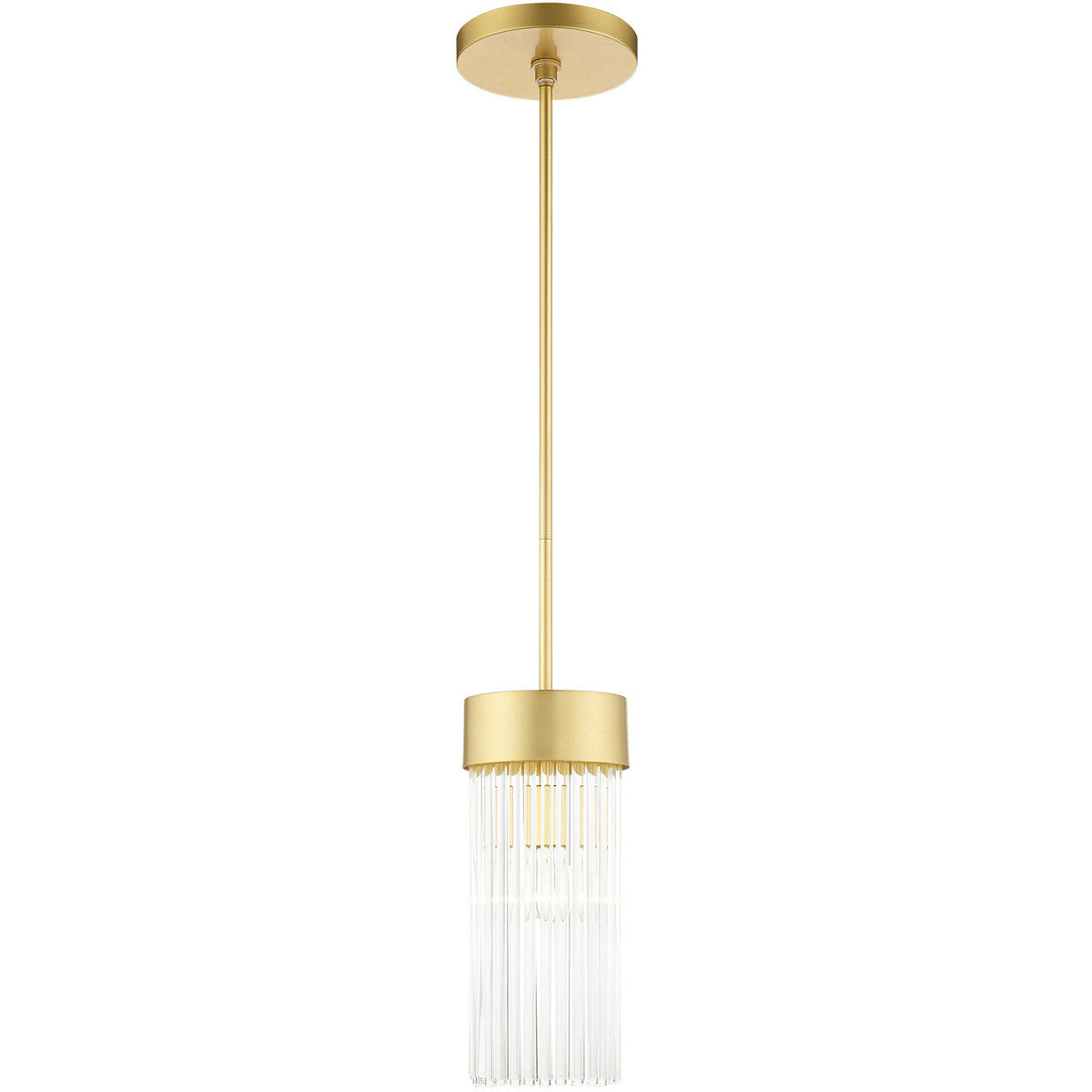 Livex Lighting Norwich Collection 1 Lt Soft Gold Chandelier in Soft Gold 49829-33