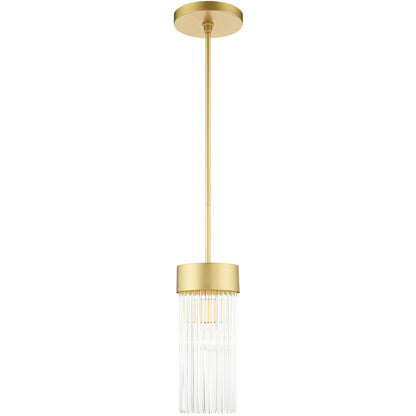 Livex Lighting Norwich Collection 1 Lt Soft Gold Chandelier in Soft Gold 49829-33