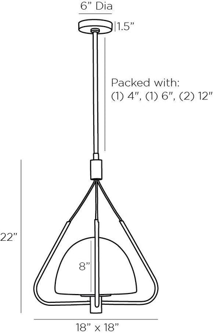 Arteriors Home Oldham Pendant 49856