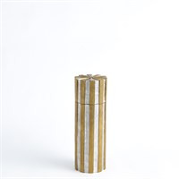 Global Views High Metal Vertical Stripe Box-Nickel/Brass-Small 9.93582