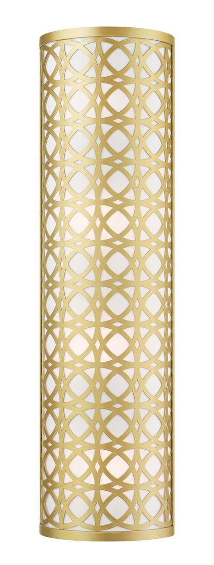 Livex Lighting Calinda Collection  4 Light Soft Gold ADA Sconce  in Soft Gold 49880-33