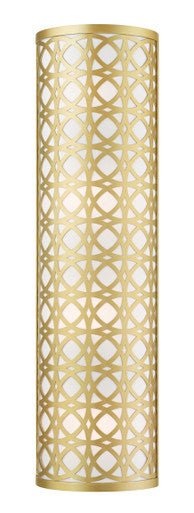 Livex Lighting Calinda Collection  4 Light Soft Gold ADA Sconce  in Soft Gold 49880-33