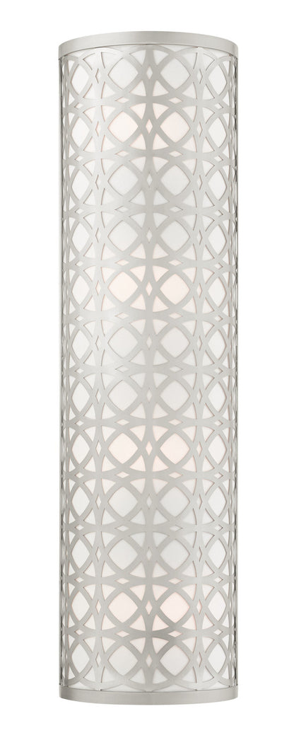 Livex Lighting Calinda Collection  4 Light Brushed NickelADA Sconce  in Brushed Nickel  49880-91