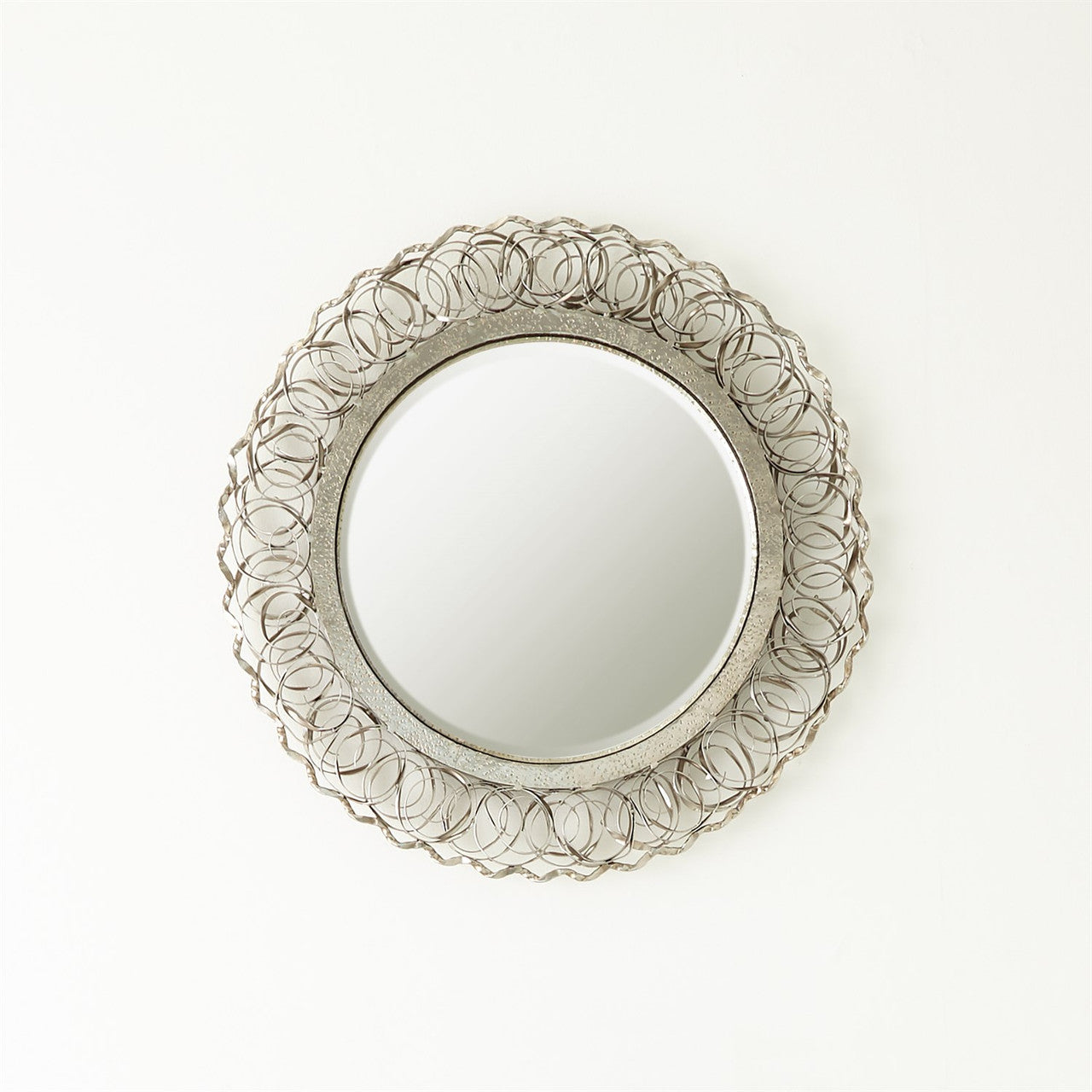 Global Views Curly Mirror-Nickel-Small 9.93578