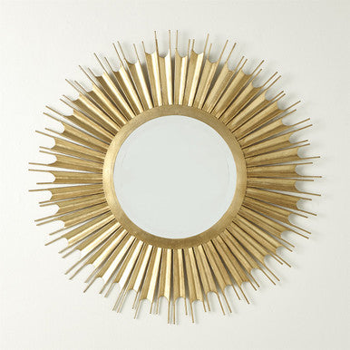 Global Views Necklace Mirror Gold Leaf 8.82923