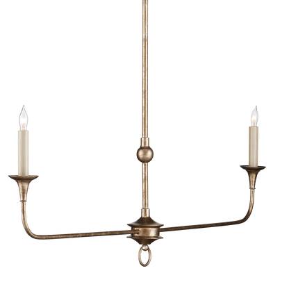 Currey & Co. Nottaway Bronze Linear Chandelier 9000-1128