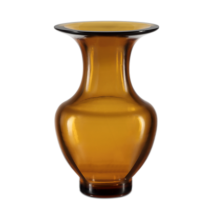 Currey & Co. 8.75" Amber & Gold Peking Vase 1200-0676