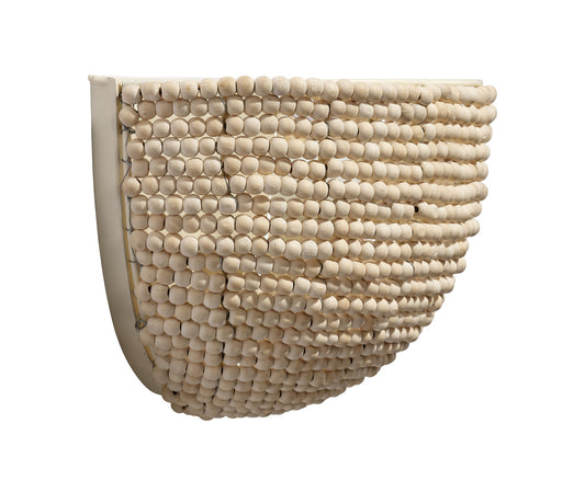 Jamie Young  Barnacle Beaded Demi Lune Sconce 4BARN-DENA