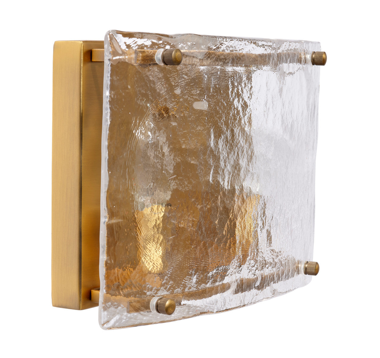 Jamie Young  Glenn Glass Double Wall Sconce 4GLEN-DBAB