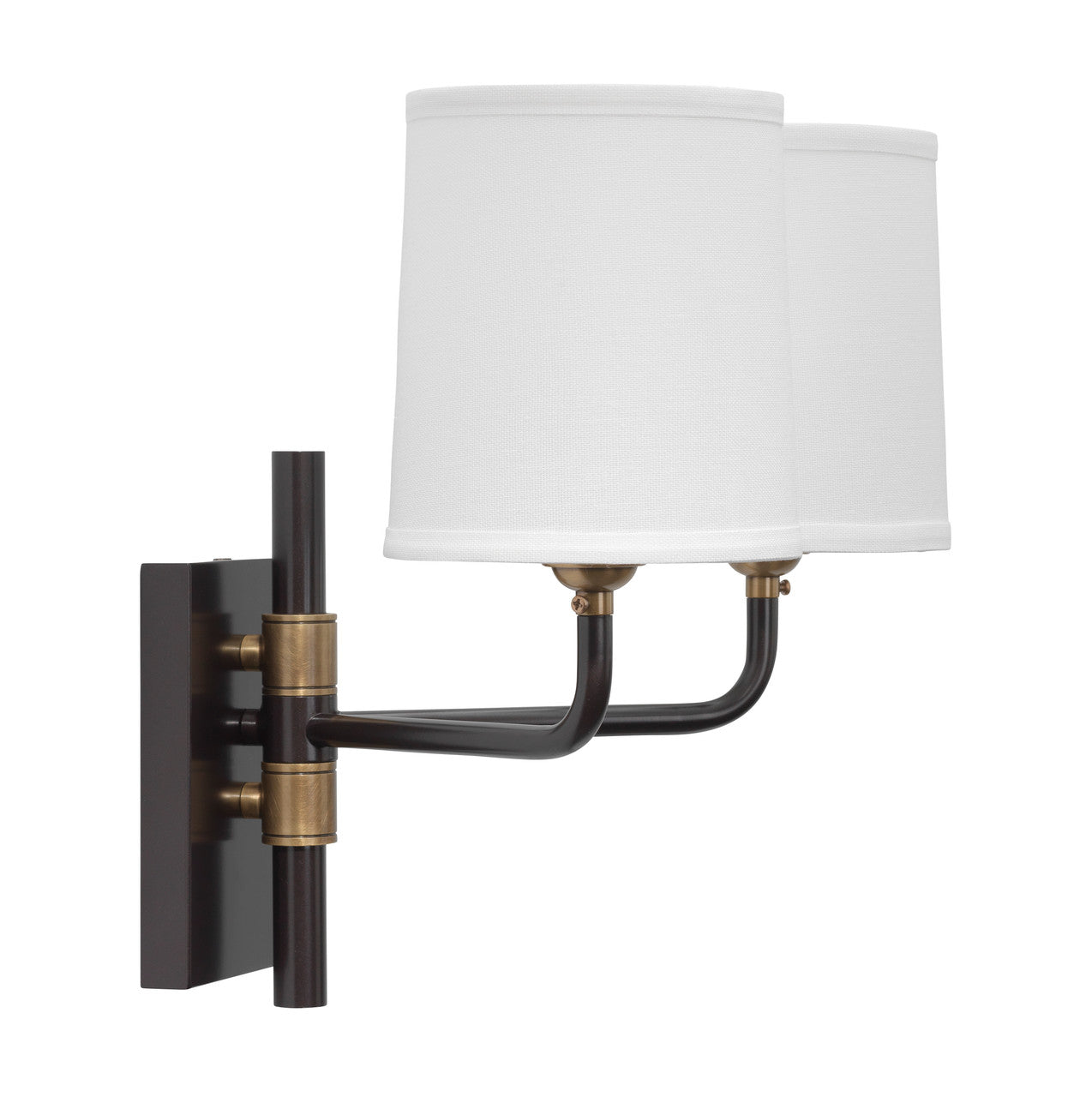 Jamie Young Lawton Double Arm Wall Sconce 4LAWT-DBOB