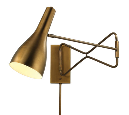 Jamie Young Lenz Swing Arm Wall Sconce 4LENZ-SCAB