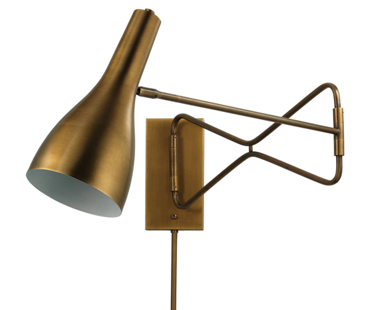 Jamie Young Lenz Swing Arm Wall Sconce 4LENZ-SCAB