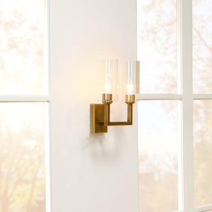 Jamie Young Linear Double Wall Sconce 4LINE-DBAB