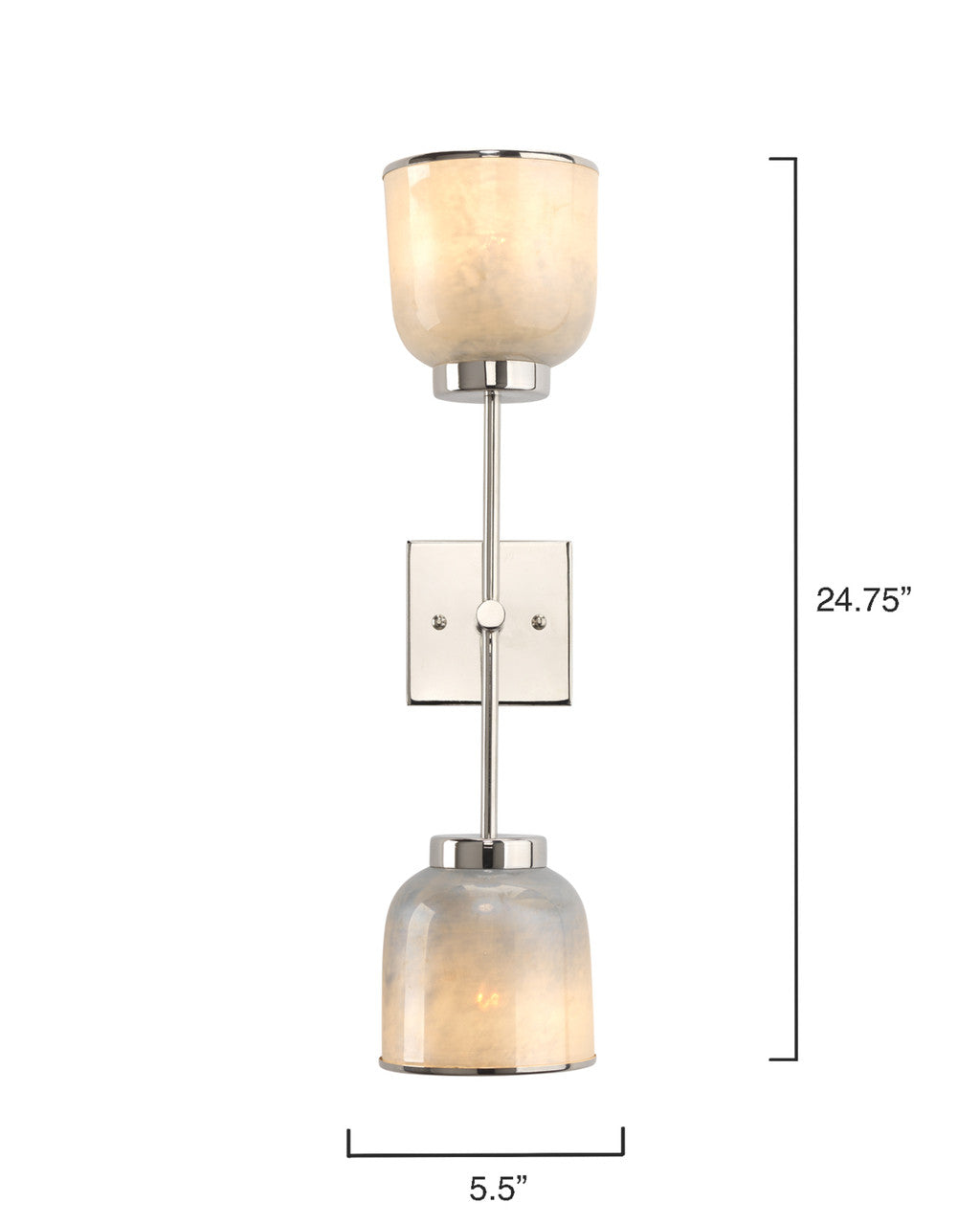 Jamie Young Vapor Double Wall Sconce 4VAPO-DBOP