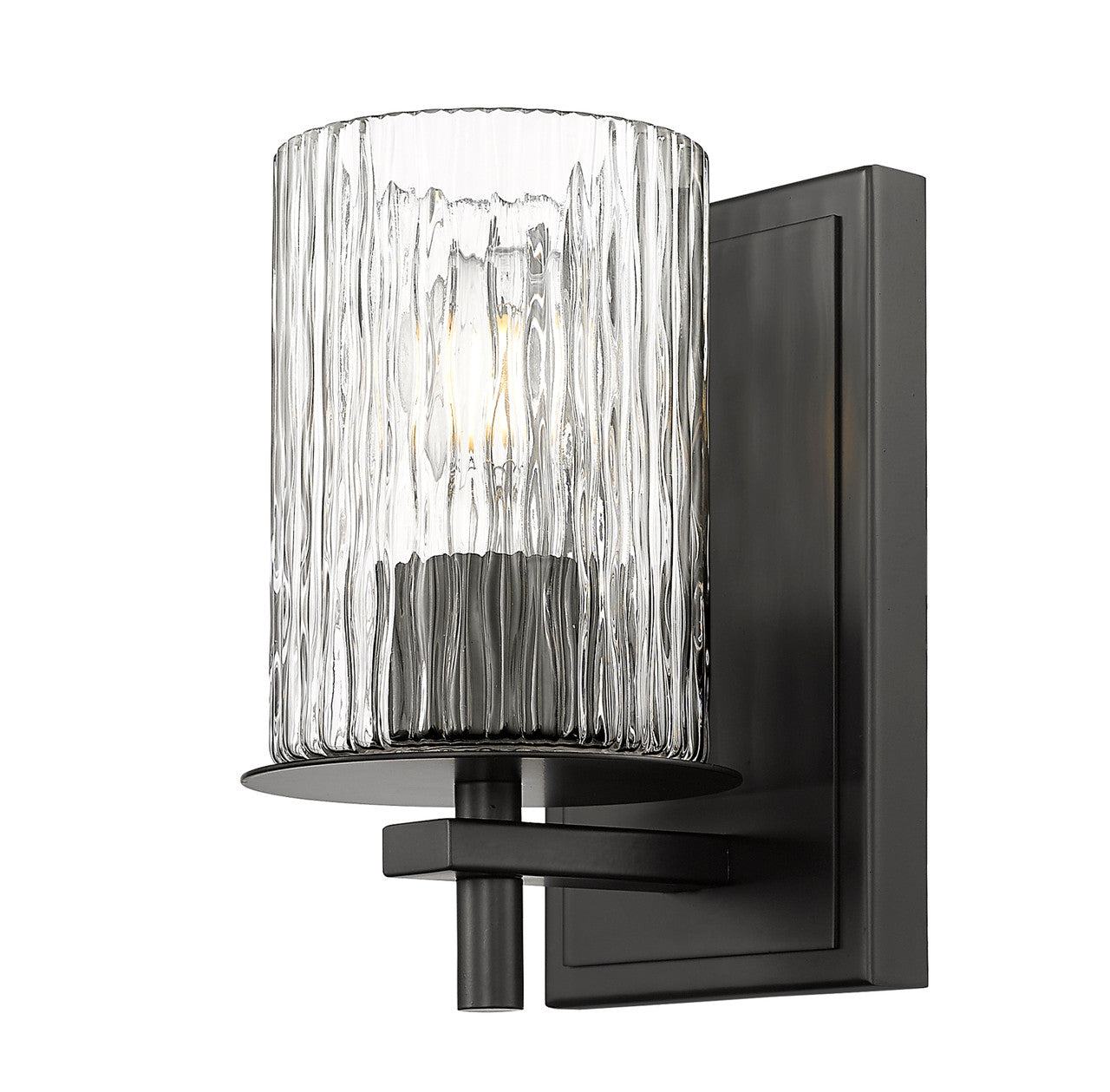 Z-Lite Grayson 1 Light Wall Sconce in Matte Black 1949-1S-MB