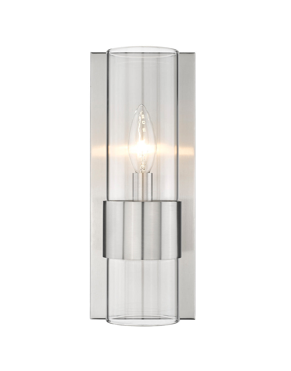 Z-Lite Lawson 1 Light Wall Sconce in Brushed Nickel 343-1S-BN