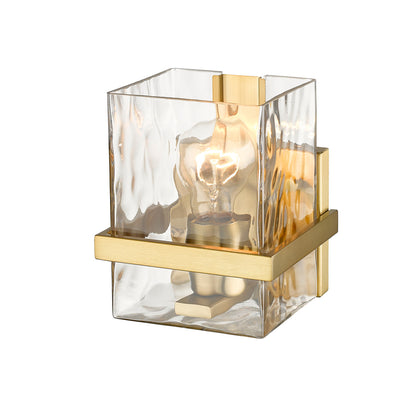 Z-Lite Bennington 1 Light Wall Sconce in Modern Gold 1938-1S-MGLD