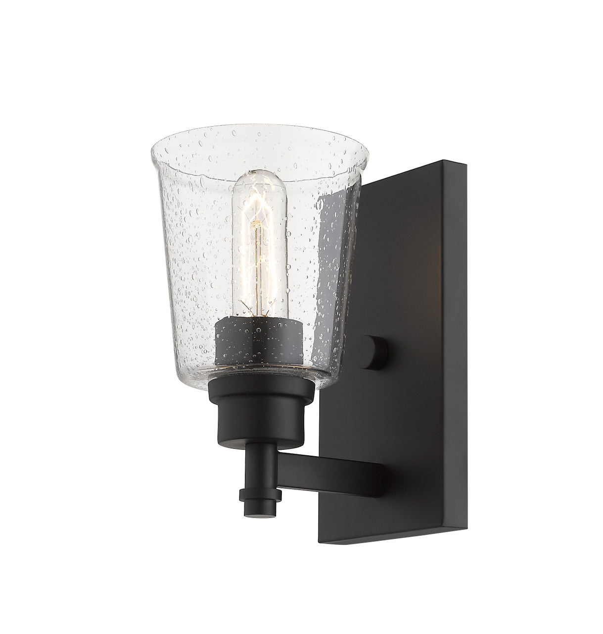 Z-Lite Bohin 1 Light Wall Sconce in Matte Black 464-1S-MB