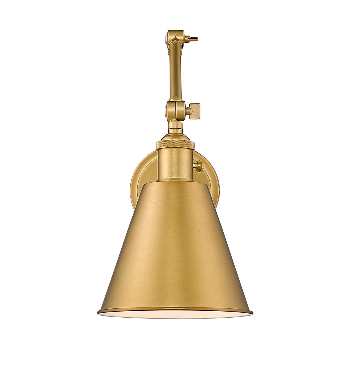 Z-Lite Gayson 1 Light Wall Sconce in Rubbed Brass 349S-RB