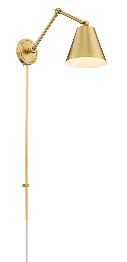 Z-Lite Regent 1 Light Wall Sconce in Modern Gold 347S-MGLD