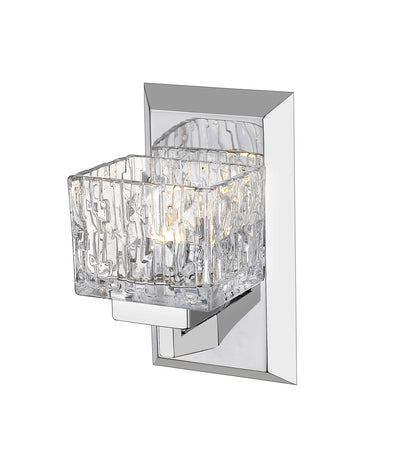 Z-Lite Rubicon 1 Light Wall Sconce in Chrome 1927-1S-CH-LED