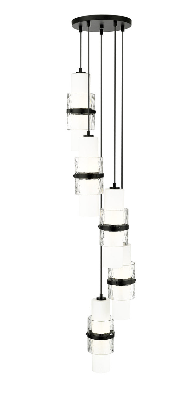 Z-Lite Cayden 5 Light Chandelier in Matte Black 1946P-5R-MB